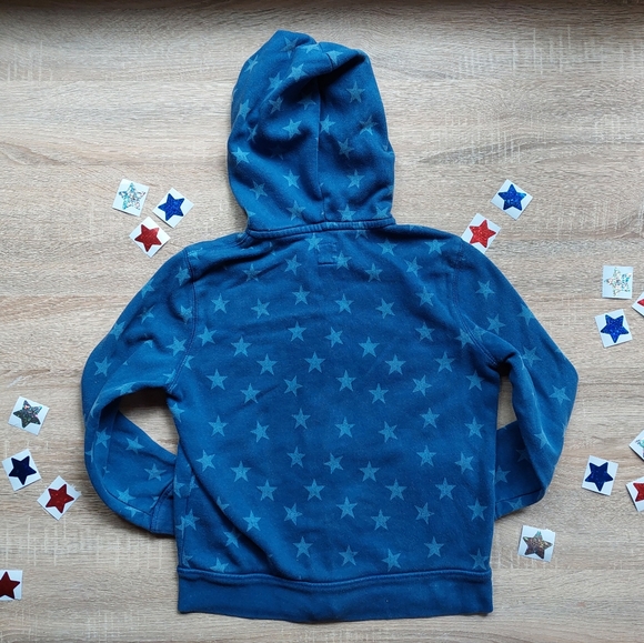 Gap vguc red&blue star sweatshirt size 8 - Picture 7 of 14